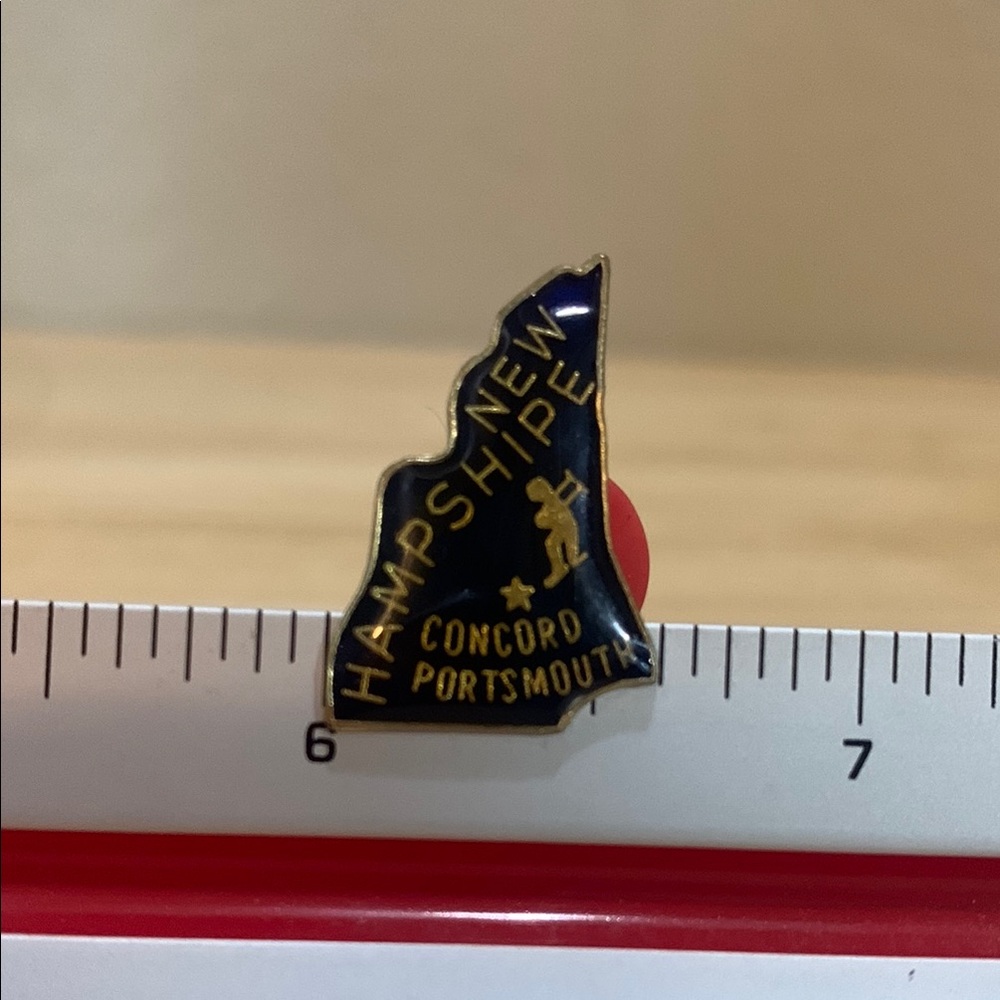 New Hampshire Concord Portsmouth Enamel Pin